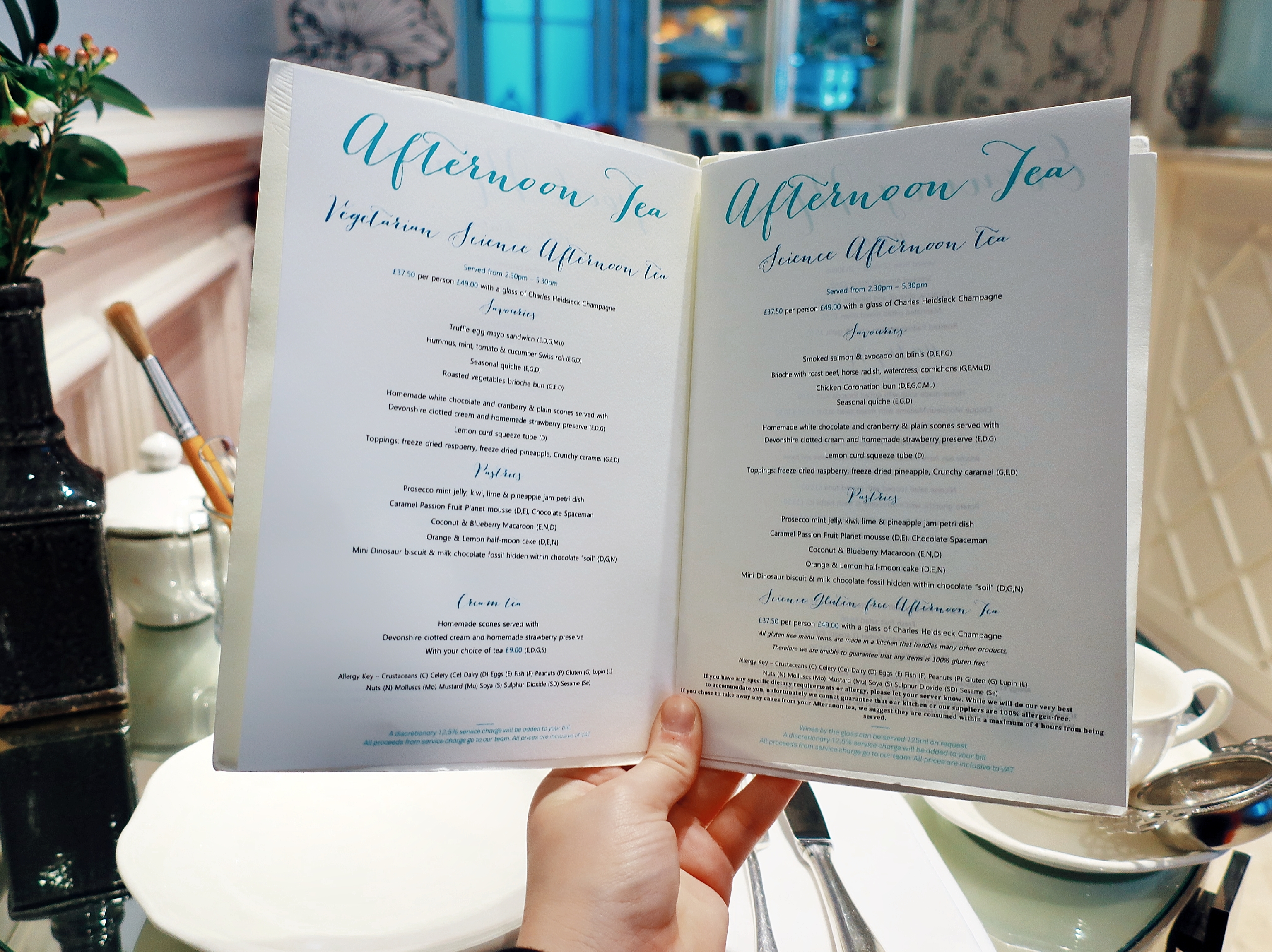 Science Afternoon Tea at The Drawing Rooms