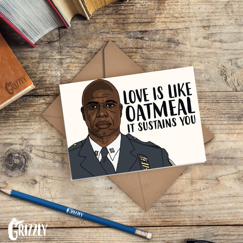 Geeky Valentines Day Cards | Brooklyn Nine Nine - Captain Holt