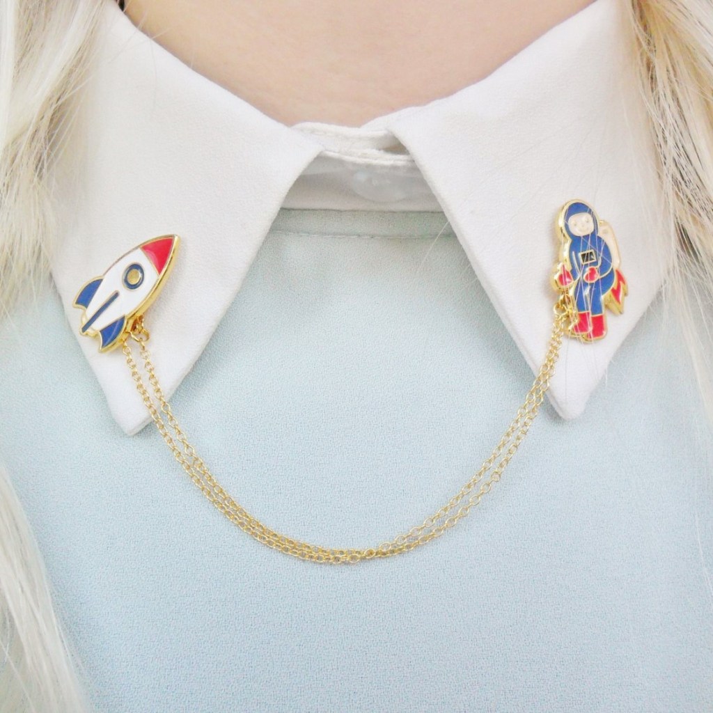Gift Ideas for Space Lovers | Rocket and Spaceman Pin